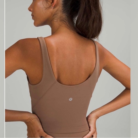 Lululemon Align V-Neck Tank Top Cacao size 8 W1DDSS EUC - Picture 2 of 5